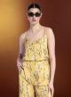 Floral silky touch Top με τιράντες R.R. - 2