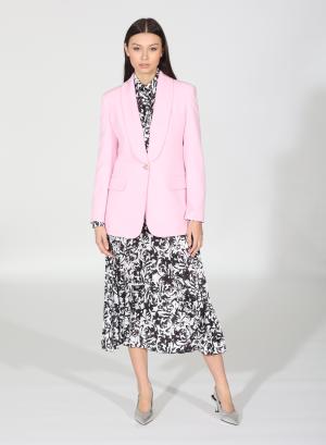 Pink Jacket with one button and one lapel R.R - 32218