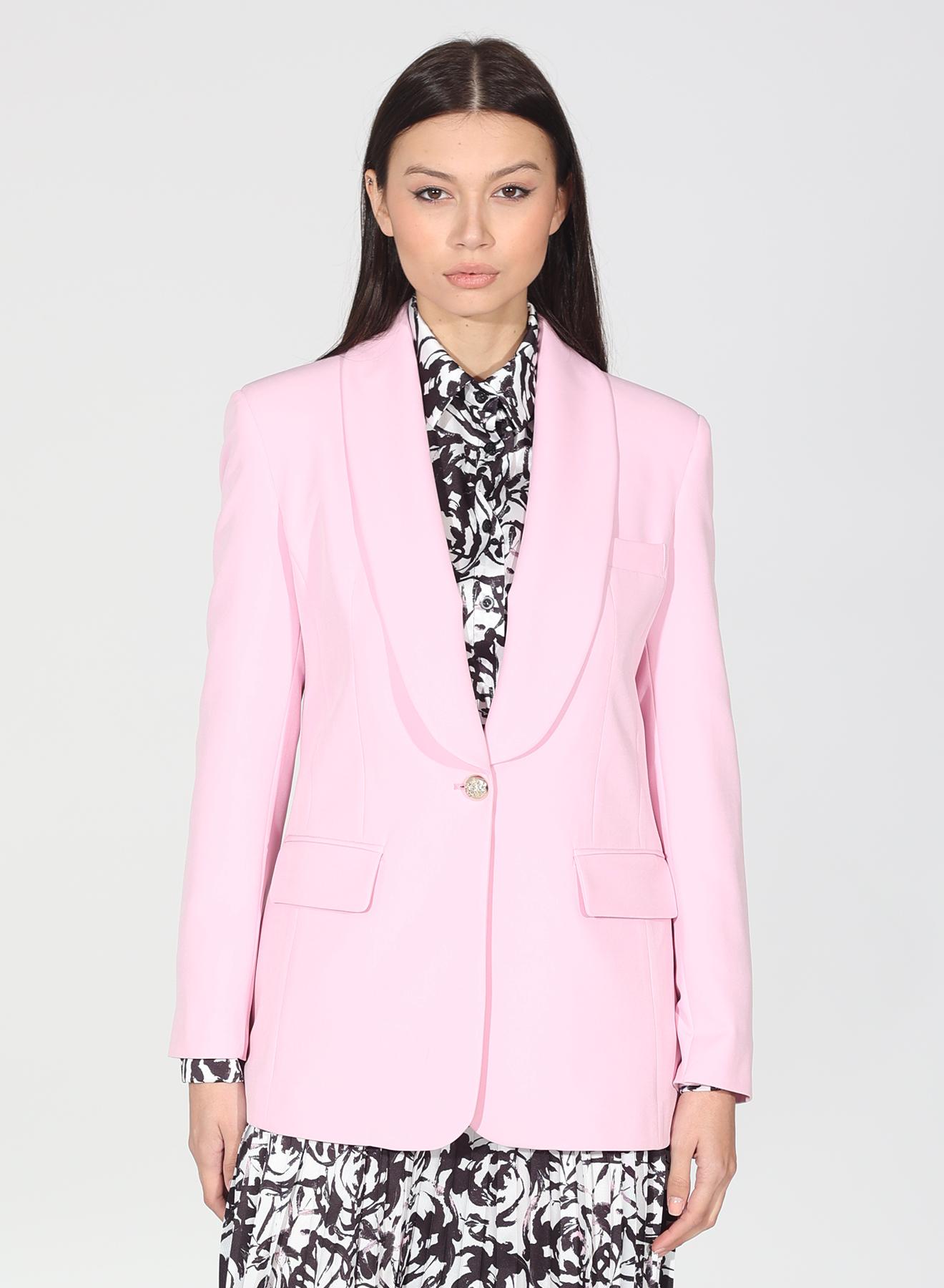 Pink Jacket with one button and one lapel R.R - 2