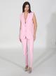 Pink long Waistcoat with lapels and pockets R.R - 2