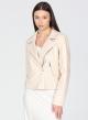 Beige eco leather Jacket R.R - 2