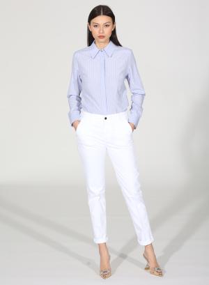 Light Blue-White Shirt with stripes R.R. - 31976
