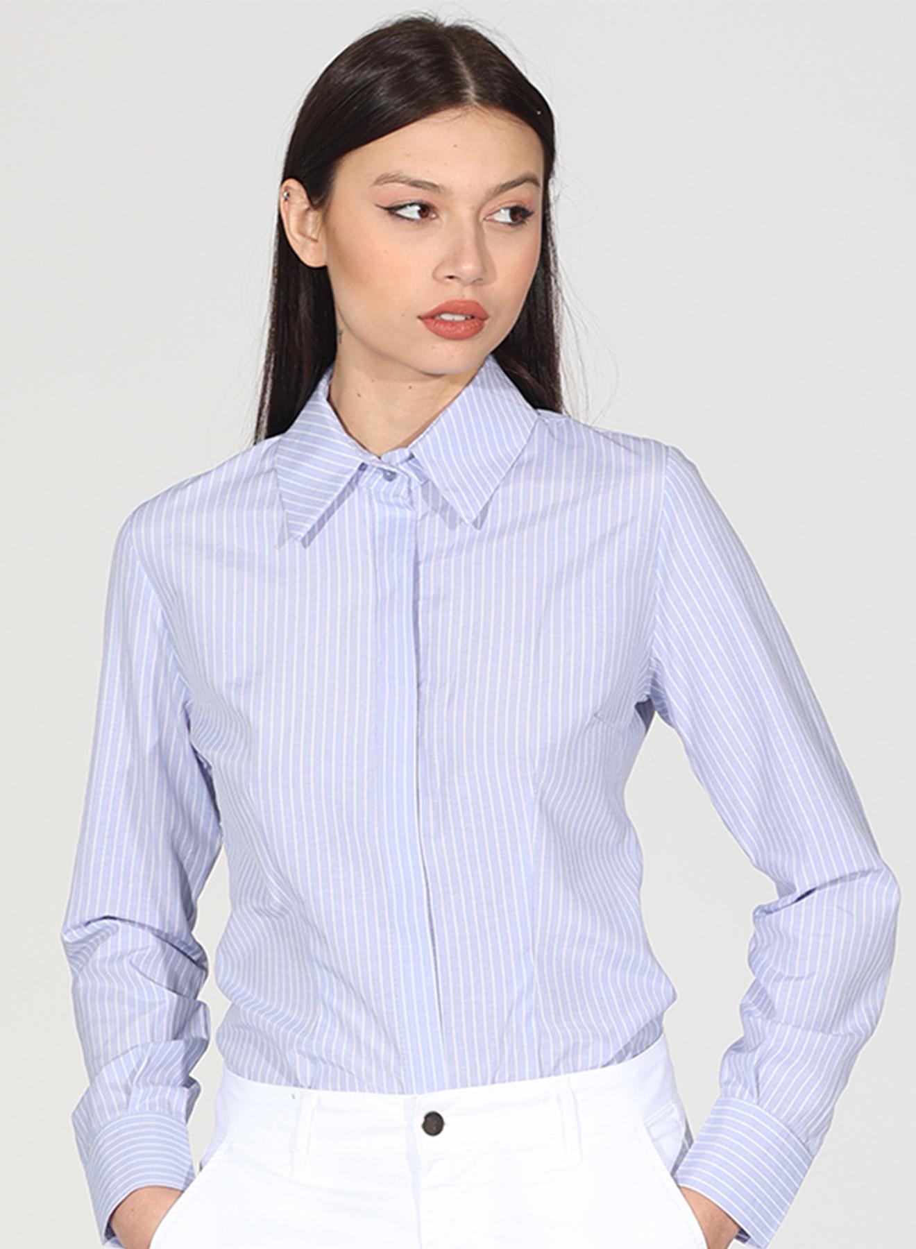 Light Blue-White Shirt with stripes R.R. - 2