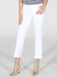 White Cropped stretch Jeans R.R. - 2