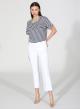 White Cropped stretch Jeans R.R. - 1