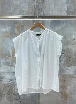White sleeveless cotton Shirt Valentina Milano - 63713