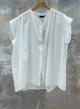 White sleeveless cotton Shirt Valentina Milano - 1