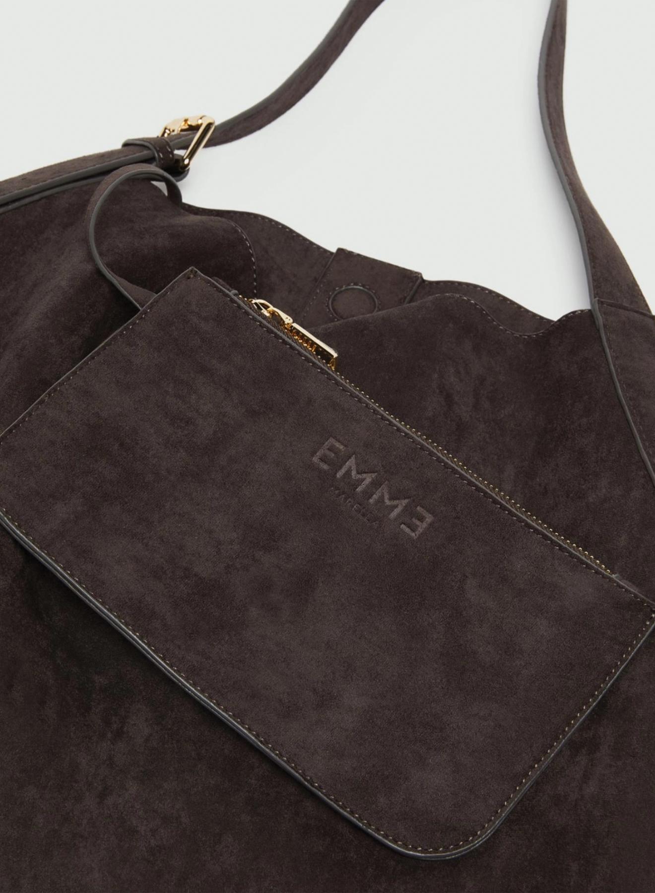 Dark Brown shoulder Bag Emme Marella - 4