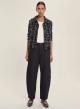 Black five pocket, barrel fit Trousers Emme Marella - 0
