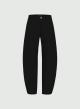 Black five pocket, barrel fit Trousers Emme Marella - 4