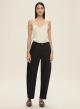 Black five pocket, barrel fit Trousers Emme Marella-5