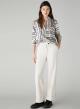 Wool White Patterned Shirt Emme Marella - 0