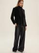 Dark Grey one buttoned corduroy Jacket Emme Marella-5