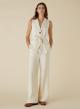 Cream Gilet and Trouser co-ord set Emme Marella - 0