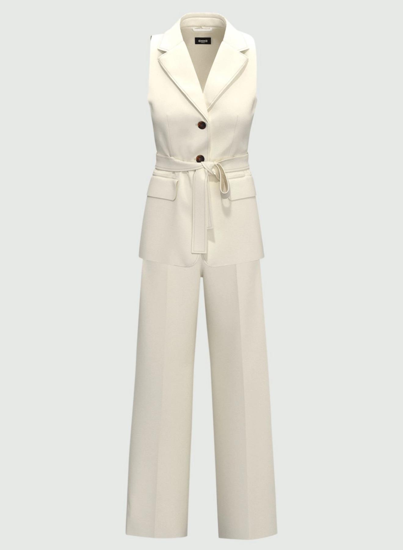 Cream Gilet and Trouser co-ord set Emme Marella - 4