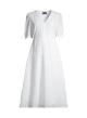 Broderie dress with V-neck and short sleeves - 2