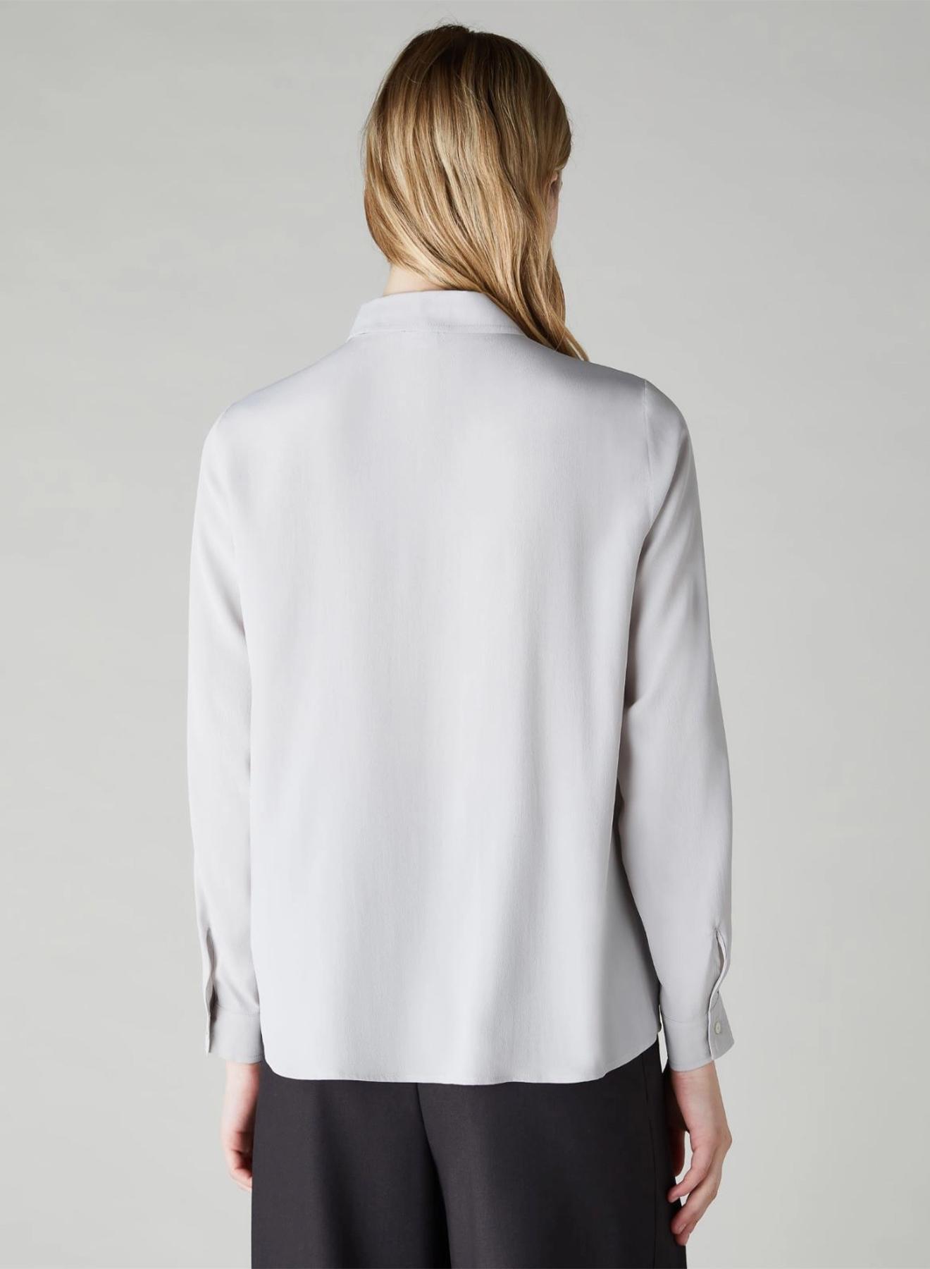 Grey crepe Shirt Emme Marella - 3