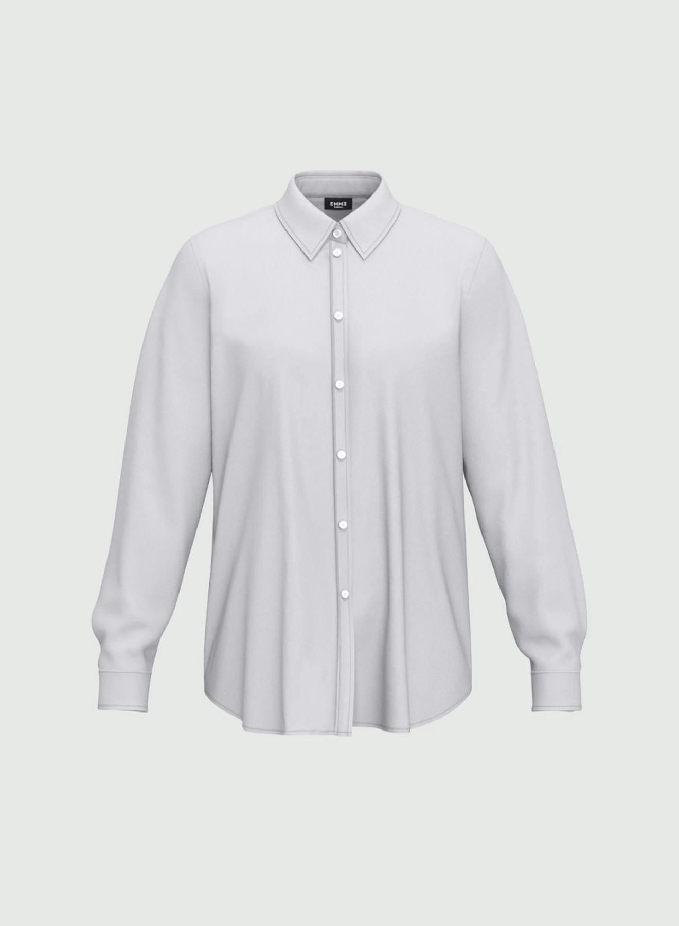 Grey crepe Shirt Emme Marella - 4