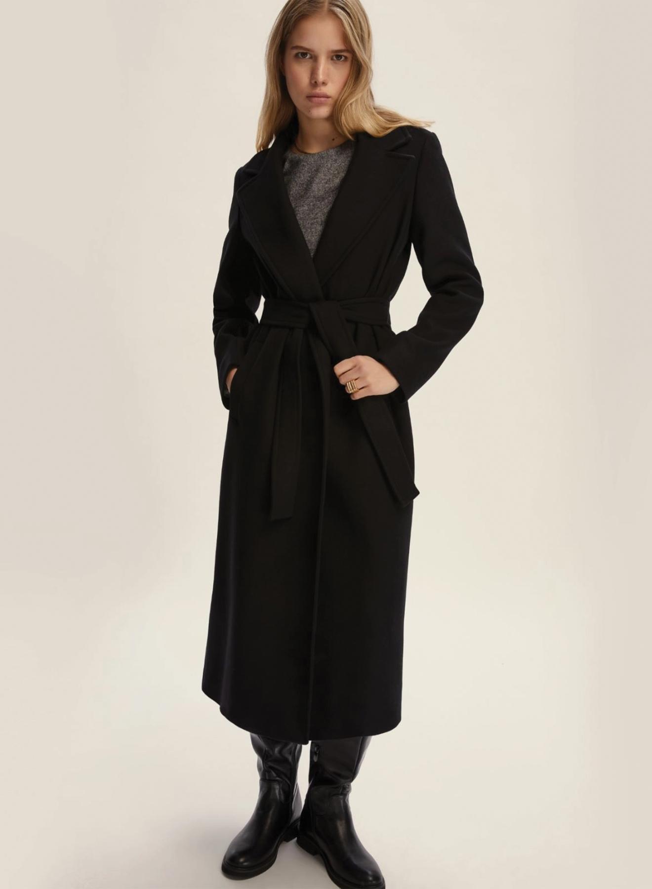 Black belted Coat Emme Marella - 3