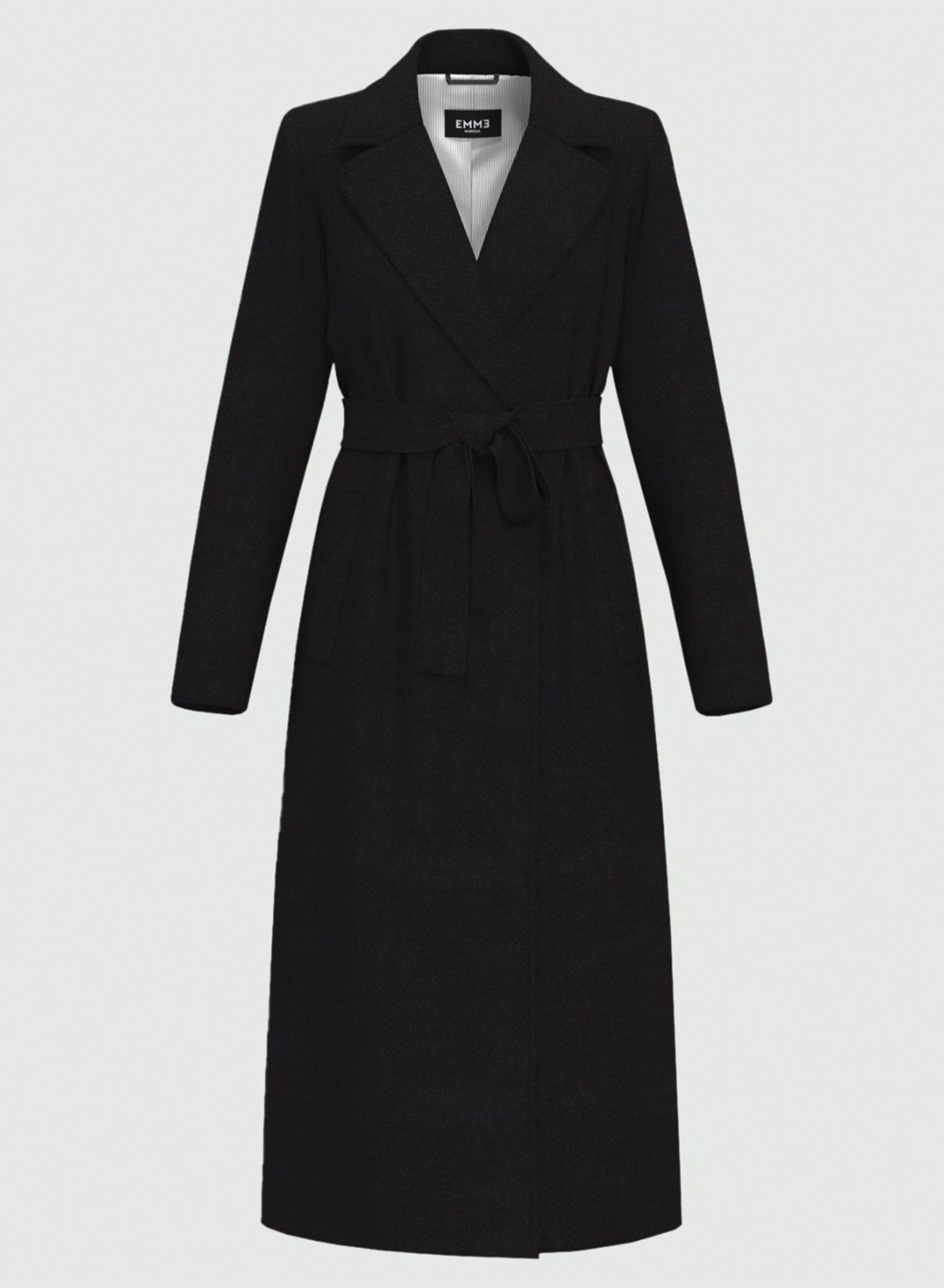 Black belted Coat Emme Marella - 4