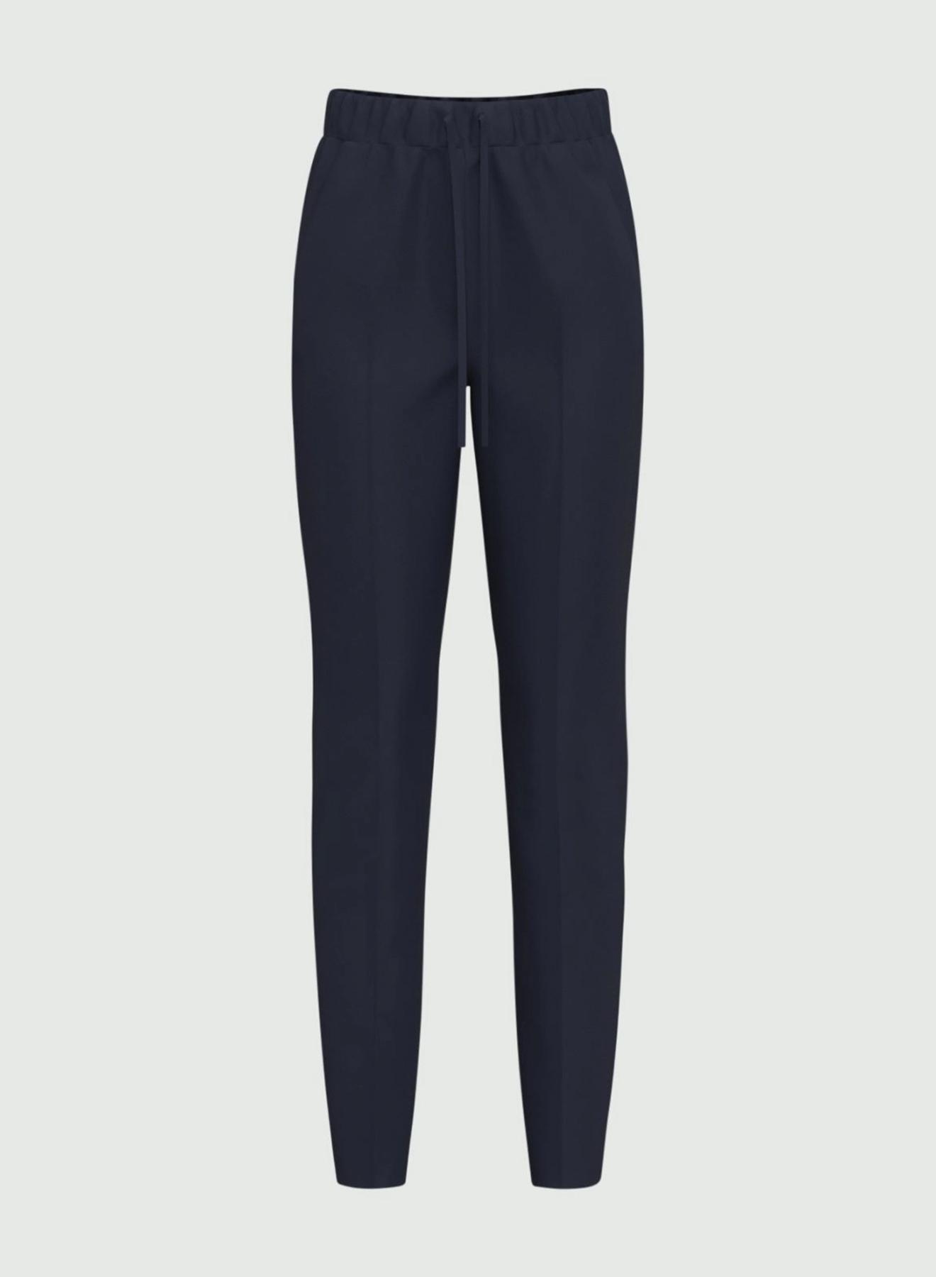 Navy Blue drawstring Trousers Emme Marella - 2