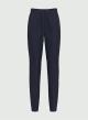 Navy Blue drawstring Trousers Emme Marella - 1