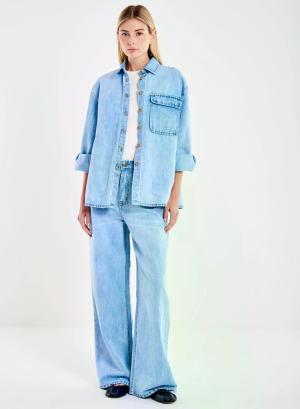 Light Blue denim Shirt Vicolo - 57381