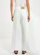 Λευκό wide legs Παντελόνι Jeans Cristina με χρυσά κουμπιά στις τσέπες Vicolo - 2