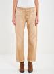 Camel Zoe Jeans with decorative crystal buttons Vicolo - 1