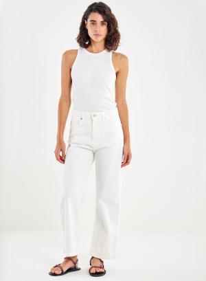 Λευκό Παντελόνι Jeans Kate σε ίσια γραμμή Vicolo - 57310