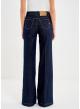 Navy Blue Giudith wide legs Jeans with gold buttons on the pockets Vicolo - 2
