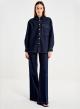 Navy Blue denim Shirt Melina Vicolo - 0