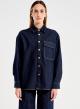 Navy Blue denim Shirt Melina Vicolo - 1