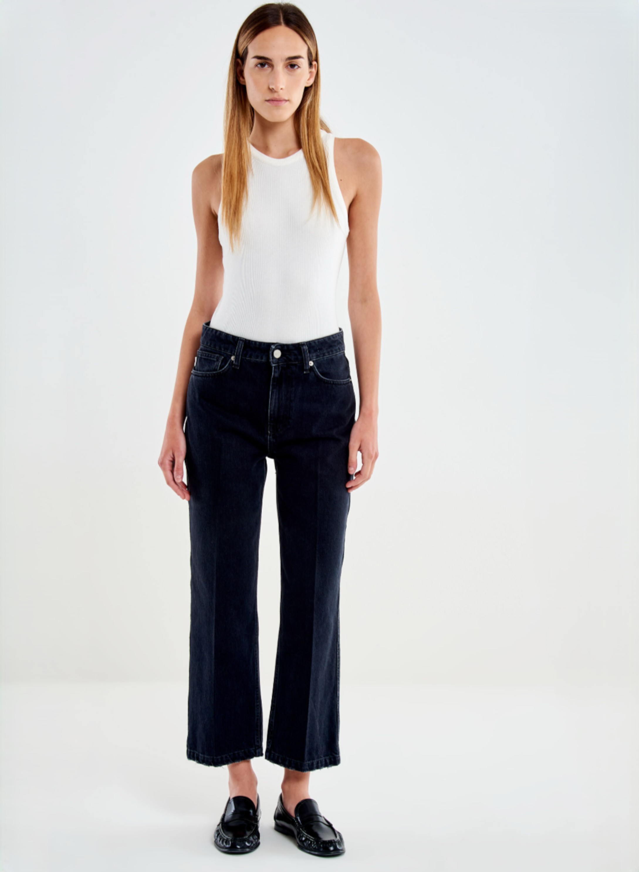 Μαύρο Παντελόνι Jeans icon Kate σε ίσια γραμμή Vicolo - 1