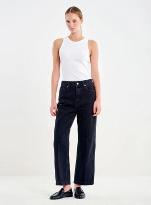 Μαύρο Παντελόνι Jeans icon Kate σε ίσια γραμμή Vicolo - 65402