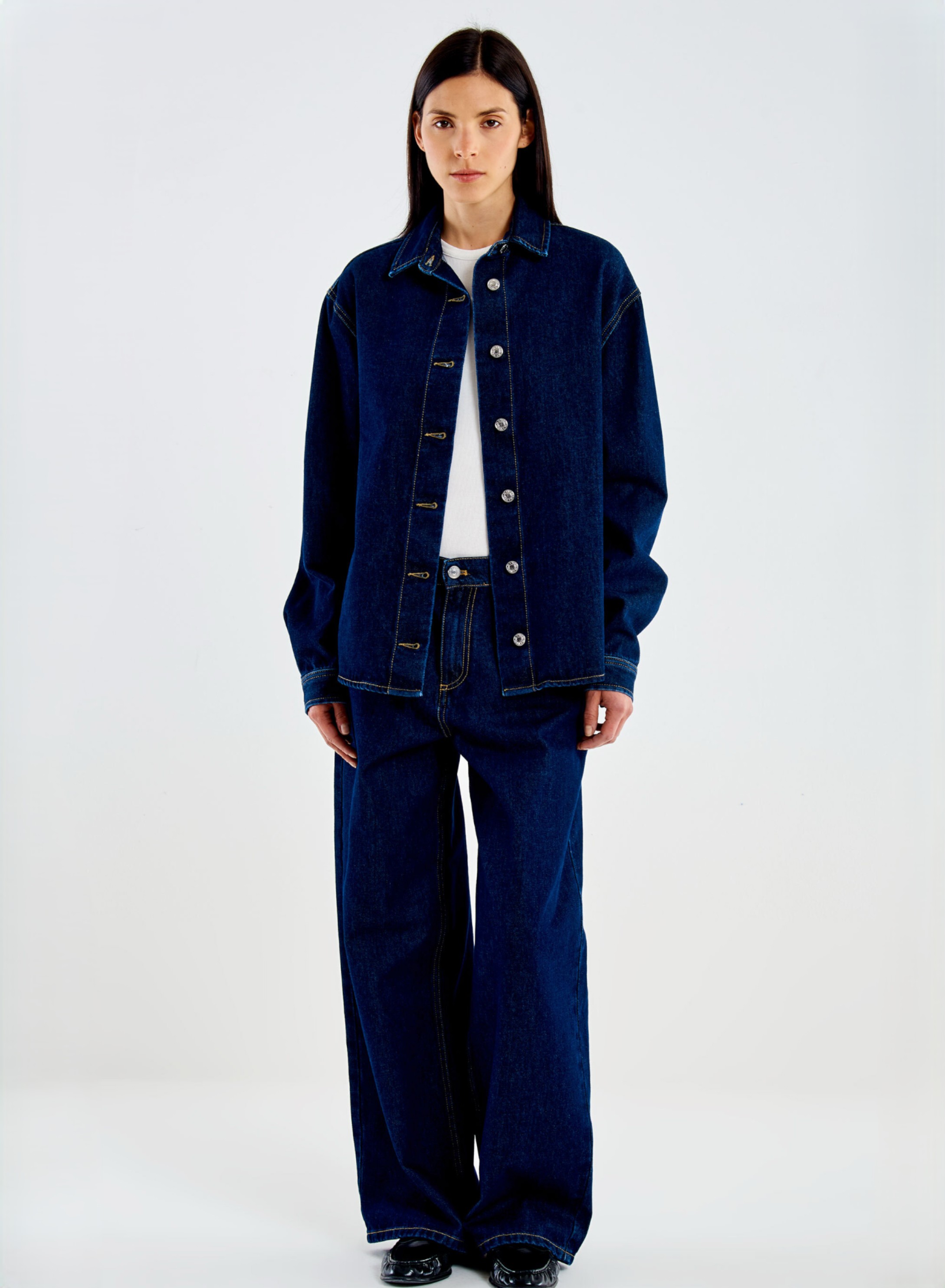 Dark Blue denim Shirt Vicolo - 0