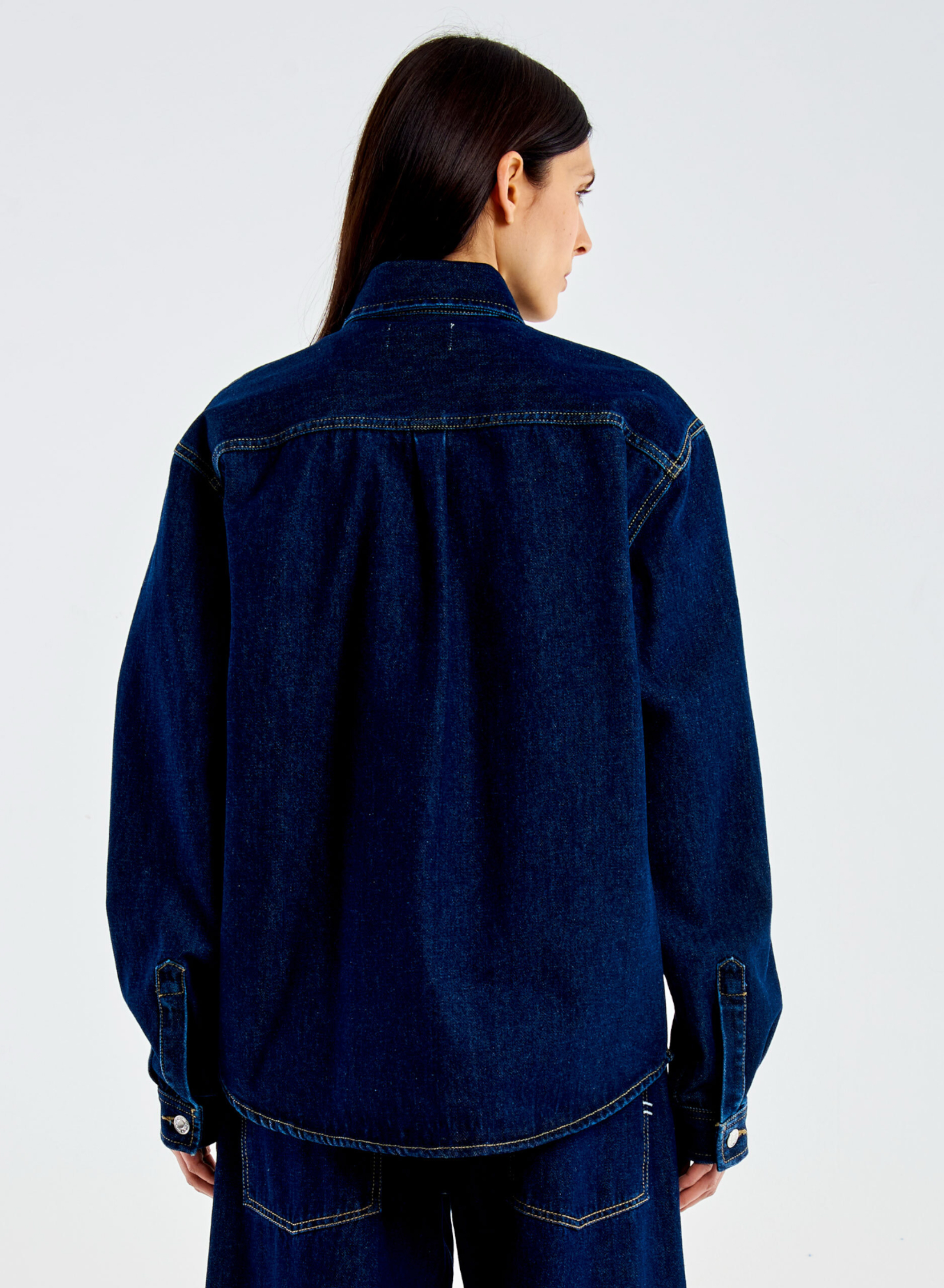 Dark Blue denim Shirt Vicolo - 2