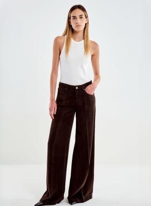 Σοκολά wide legs Madison Παντελόνι Vicolo - 65075