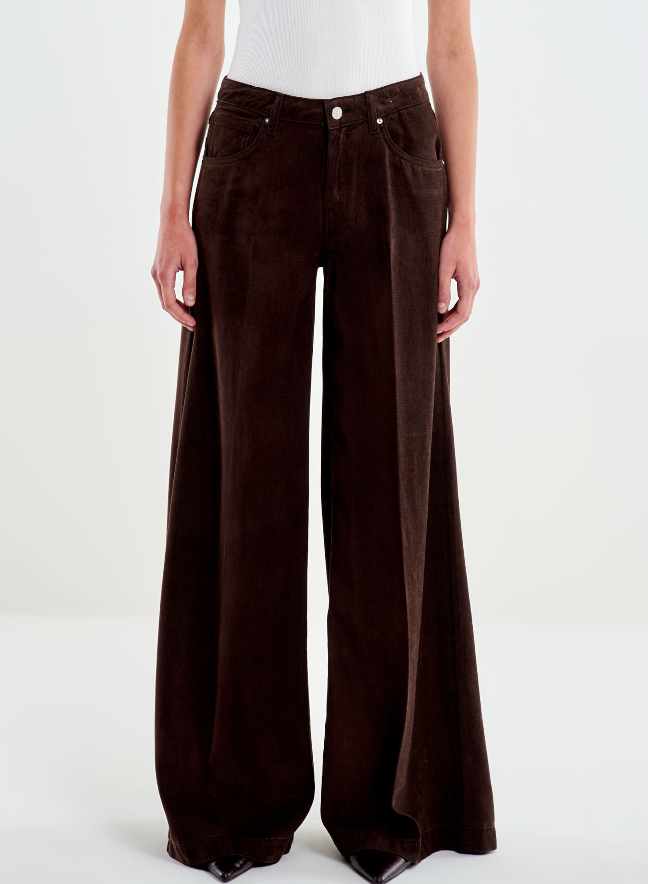 Σοκολά wide legs Madison Παντελόνι Vicolo - 1