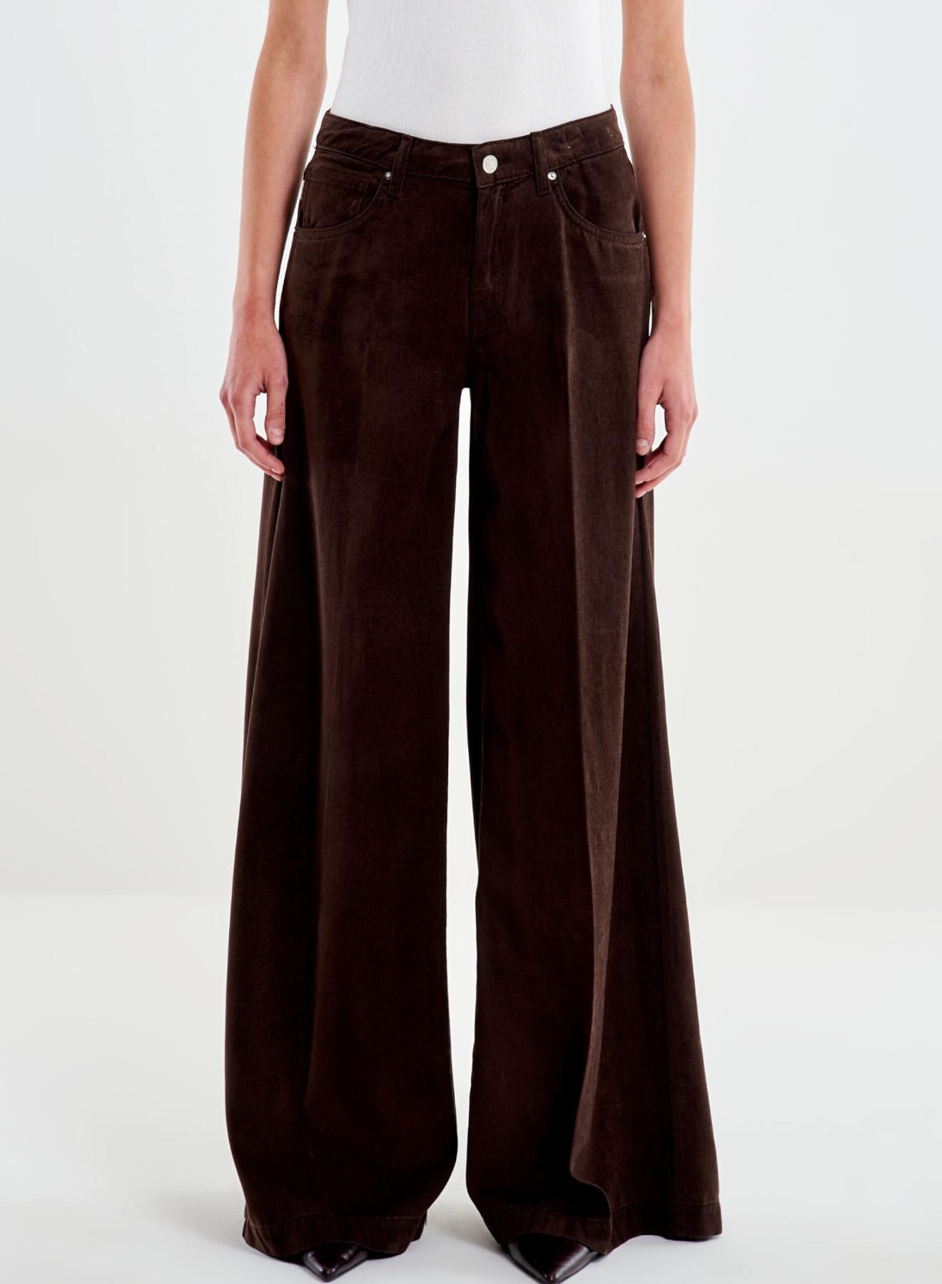 Σοκολά wide legs Madison Παντελόνι Vicolo - 2