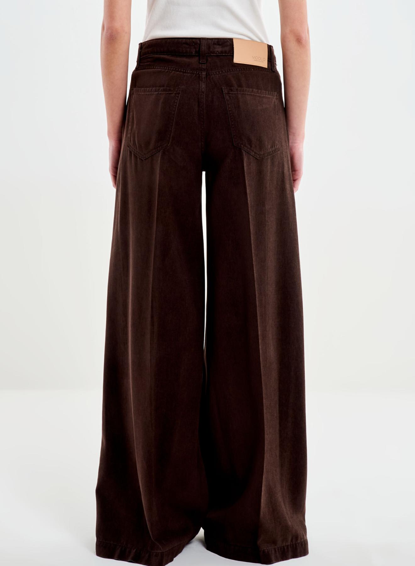 Σοκολά wide legs Madison Παντελόνι Vicolo - 3