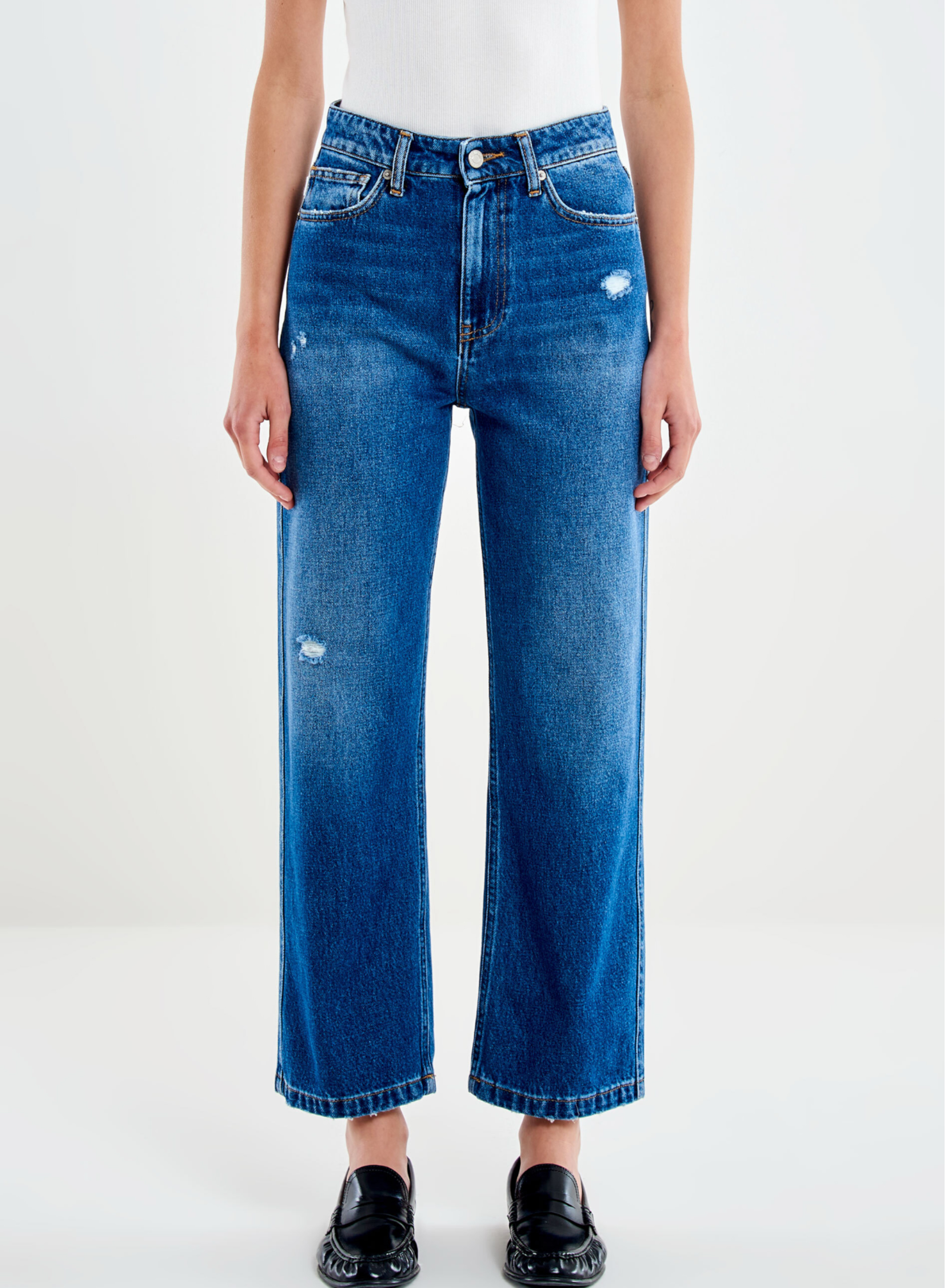 Μπλε Παντελόνι Jeans Kate σε ίσια γραμμή Vicolo - 1