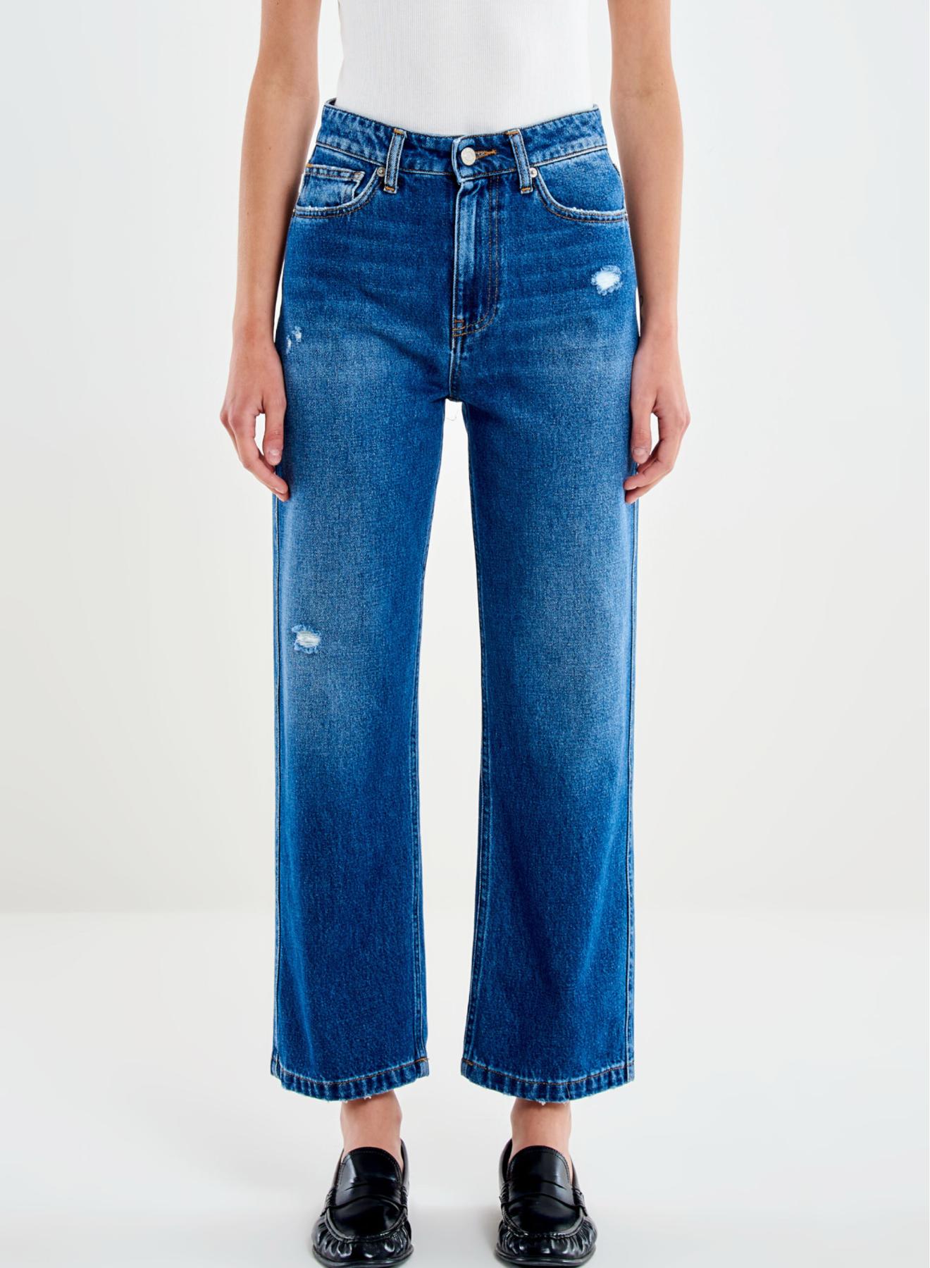 Μπλε Παντελόνι Jeans Kate σε ίσια γραμμή Vicolo - 2