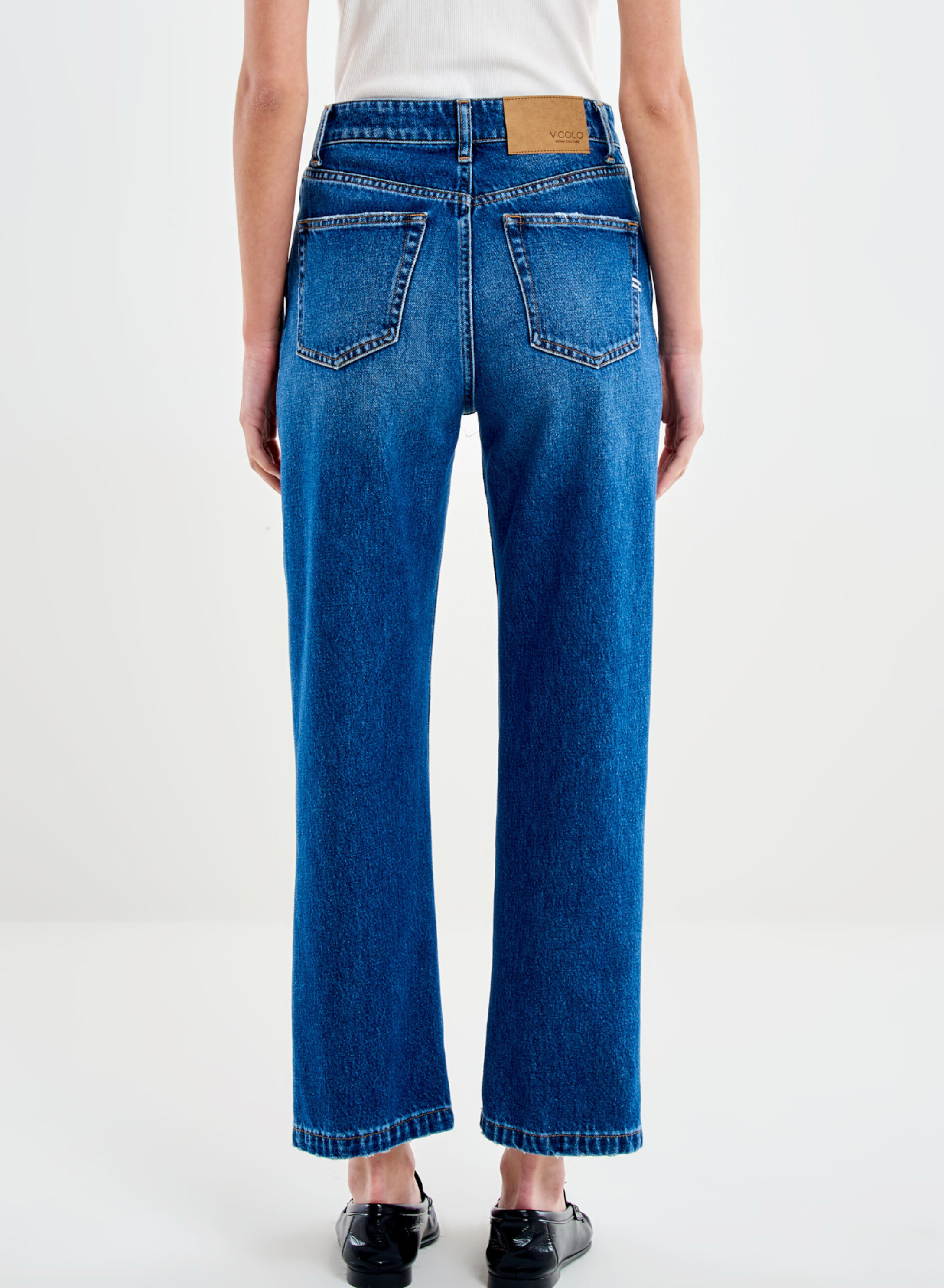 Μπλε Παντελόνι Jeans Kate σε ίσια γραμμή Vicolo - 2