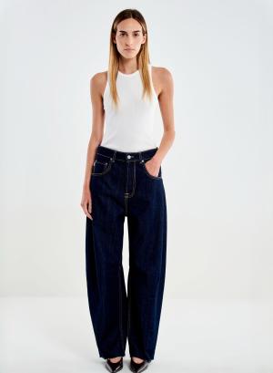 Σκούρο Μπλε Παντελόνι Jean barrel Delia Vicolo - 65252