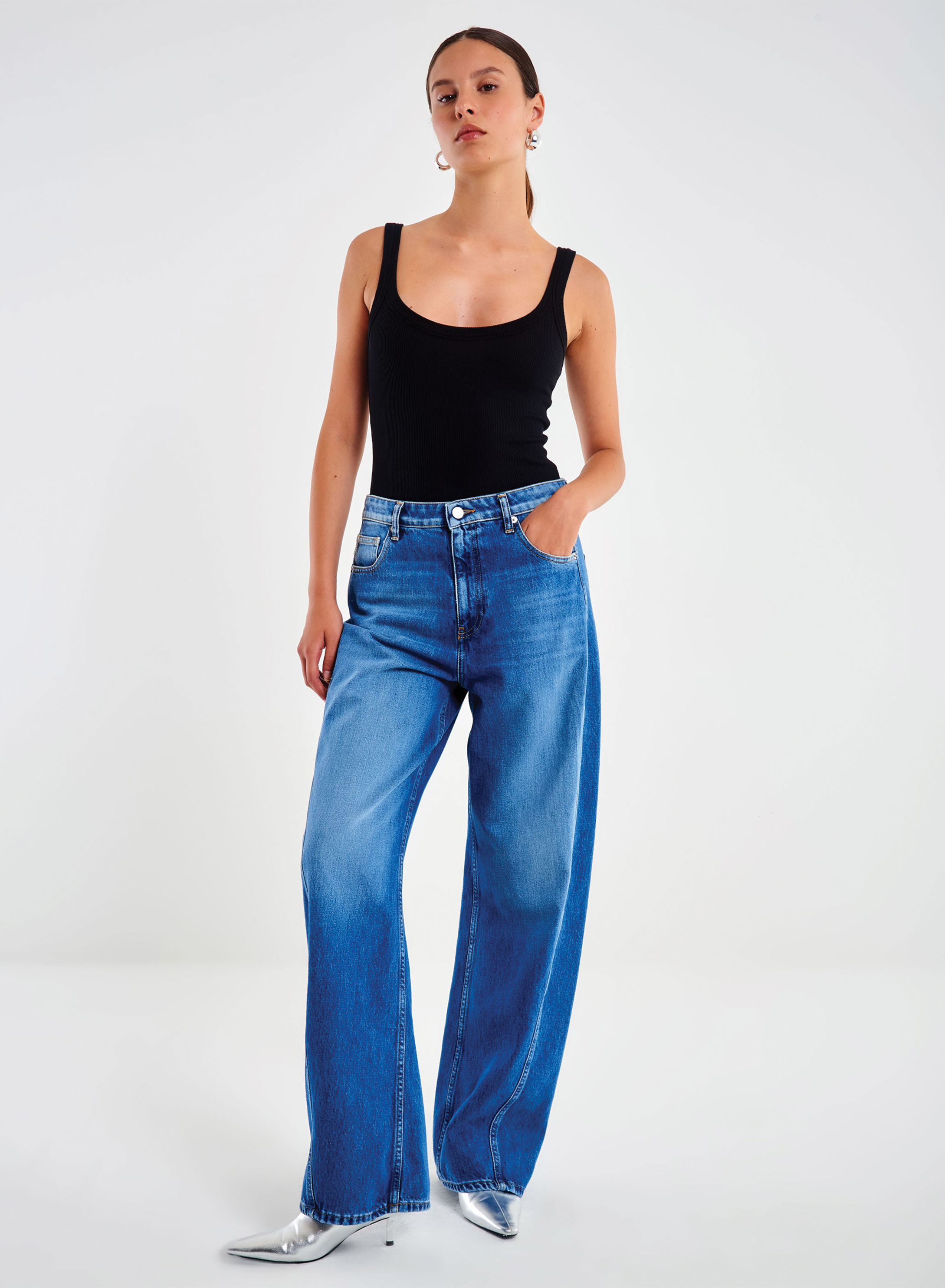 Blue barrel fit Jeans Cornelia Vicolo - 0