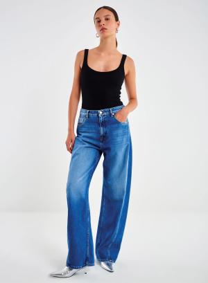 Blue barrel fit Jeans Cornelia Vicolo - 48792
