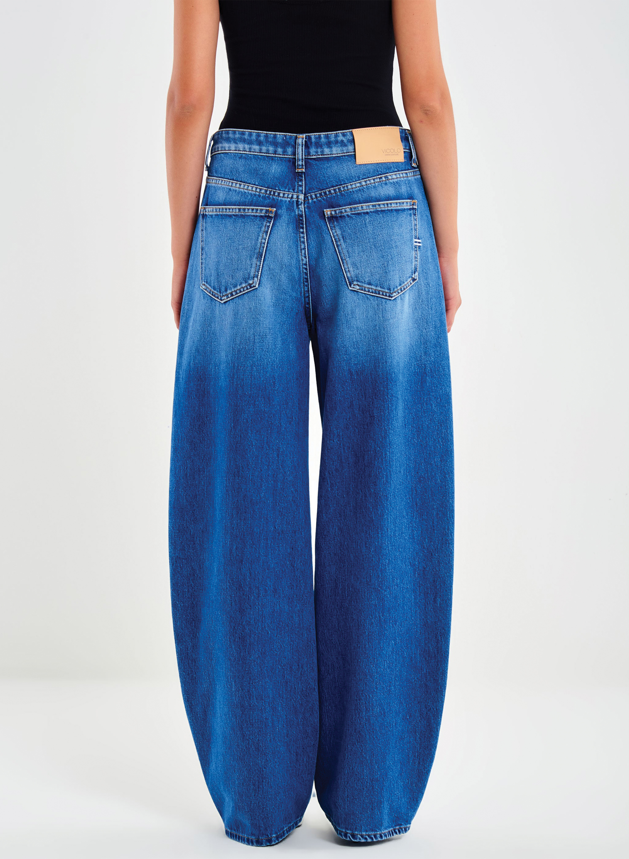 Blue barrel fit Jeans Cornelia Vicolo - 2