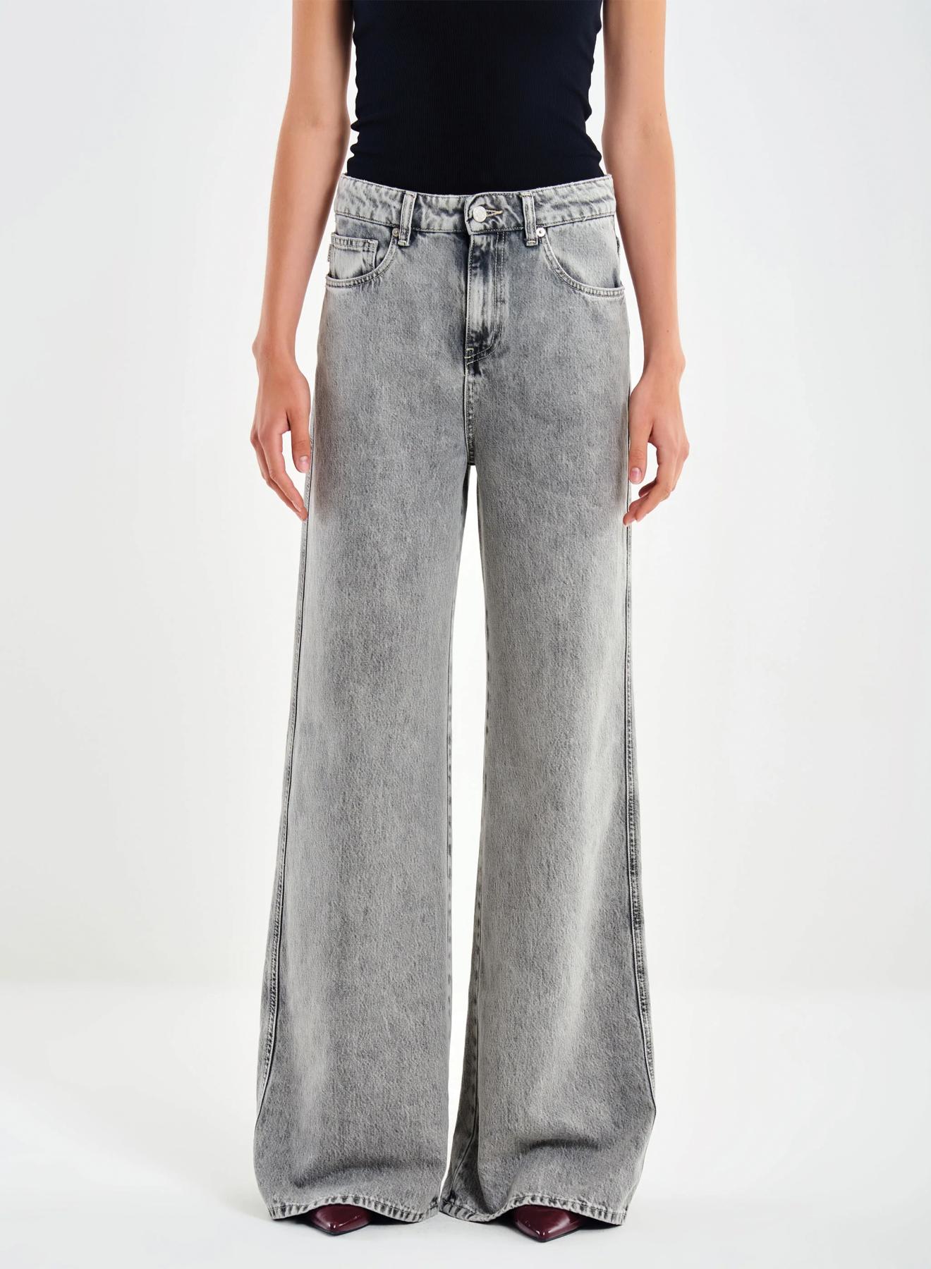 Γκρι Παντελόνι τζιν Kia σε χαλαρή γραμμή Vicolo - 2