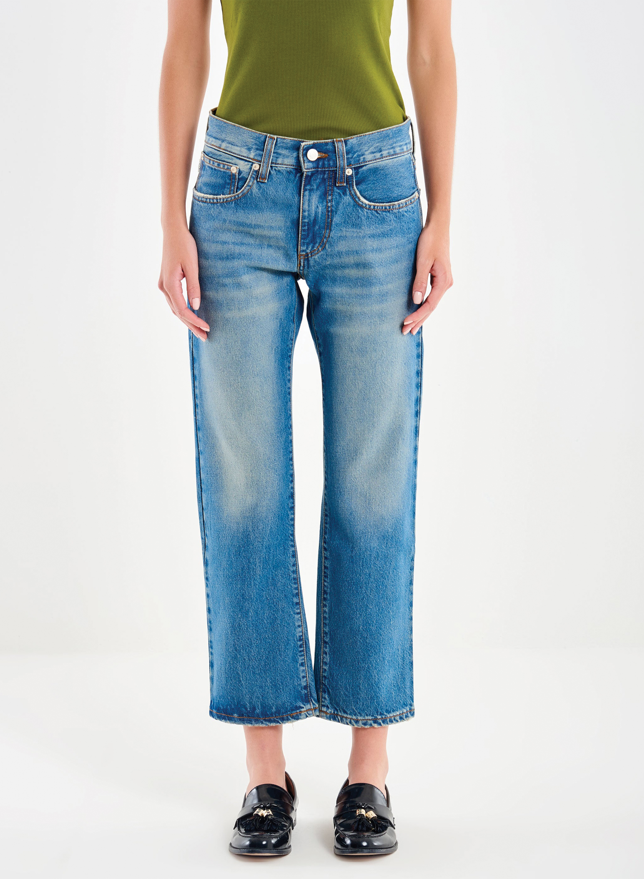 Μπλε Παντελόνι τζιν Zeke σε ίσια γραμμή Vicolo - 1